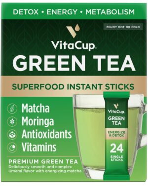VitaCup Green Tea Instant Packets, ...