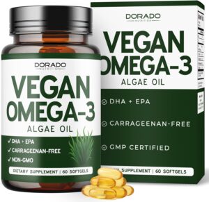 Vegan Omega 3 Algae Oil (60 Softgel...