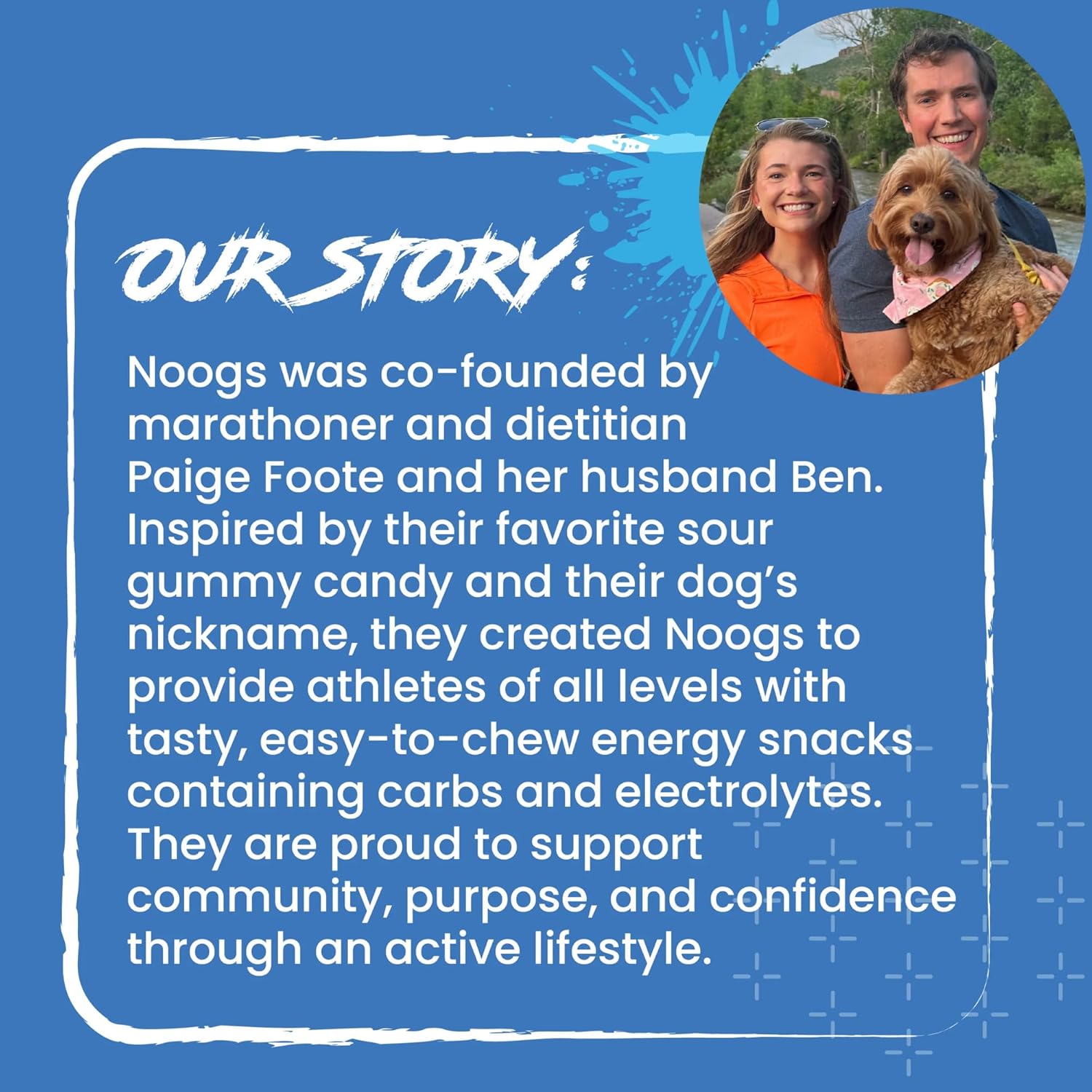 Noogs Sour Energy Chews, Blue Raspberry Blast Electrolyte Energy Gummies, Sour Candy Flavored Alternative to Running Gels, Vegan, Gluten Free & Caffeine Free, 12 Pack - Image 7
