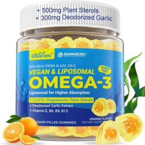 Vegan Omega-3 Gummies 1000mg +CoQ10...