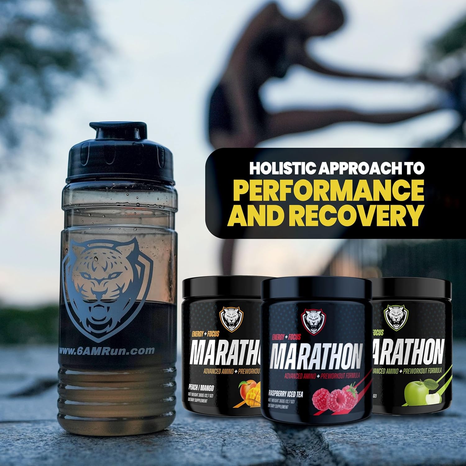 6AM Run Marathon | Running Supplements for Endurance & Stamina | Amino Energy with BCAAs for a Clean Pre Running Fuel | No Jitters | Marathon Essentials | Raspberry Iced Tea | 40 Servings - Image 6