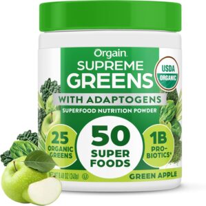 Orgain Supreme Greens Powder with 2...