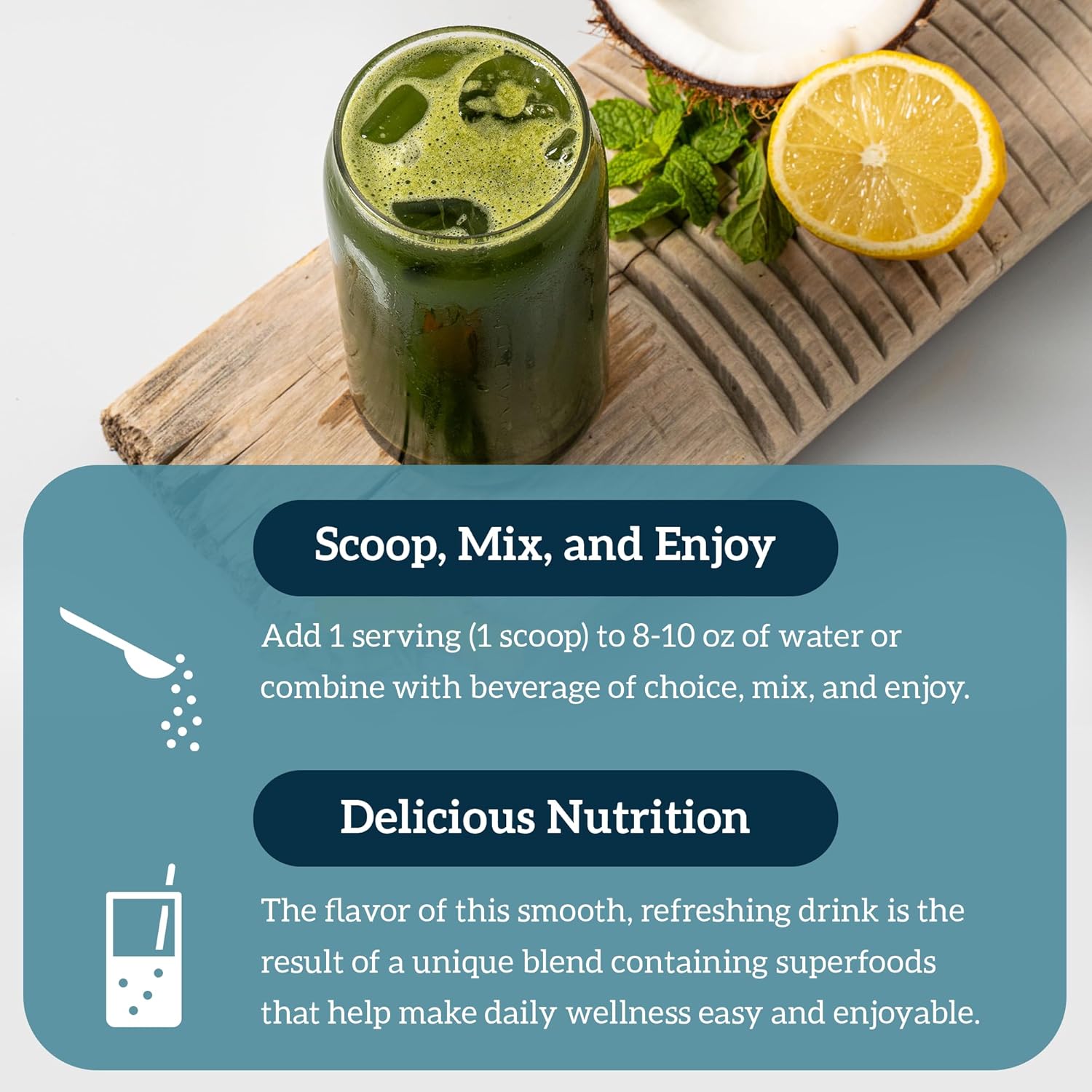 Organifi Green Juice - Powder Supplement with Organic Spirulina, Ashwagandha, and Chlorella - Helps Achieve Fitness Goals and Reduce Cortisol Levels, 30-Day Supply - Image 6