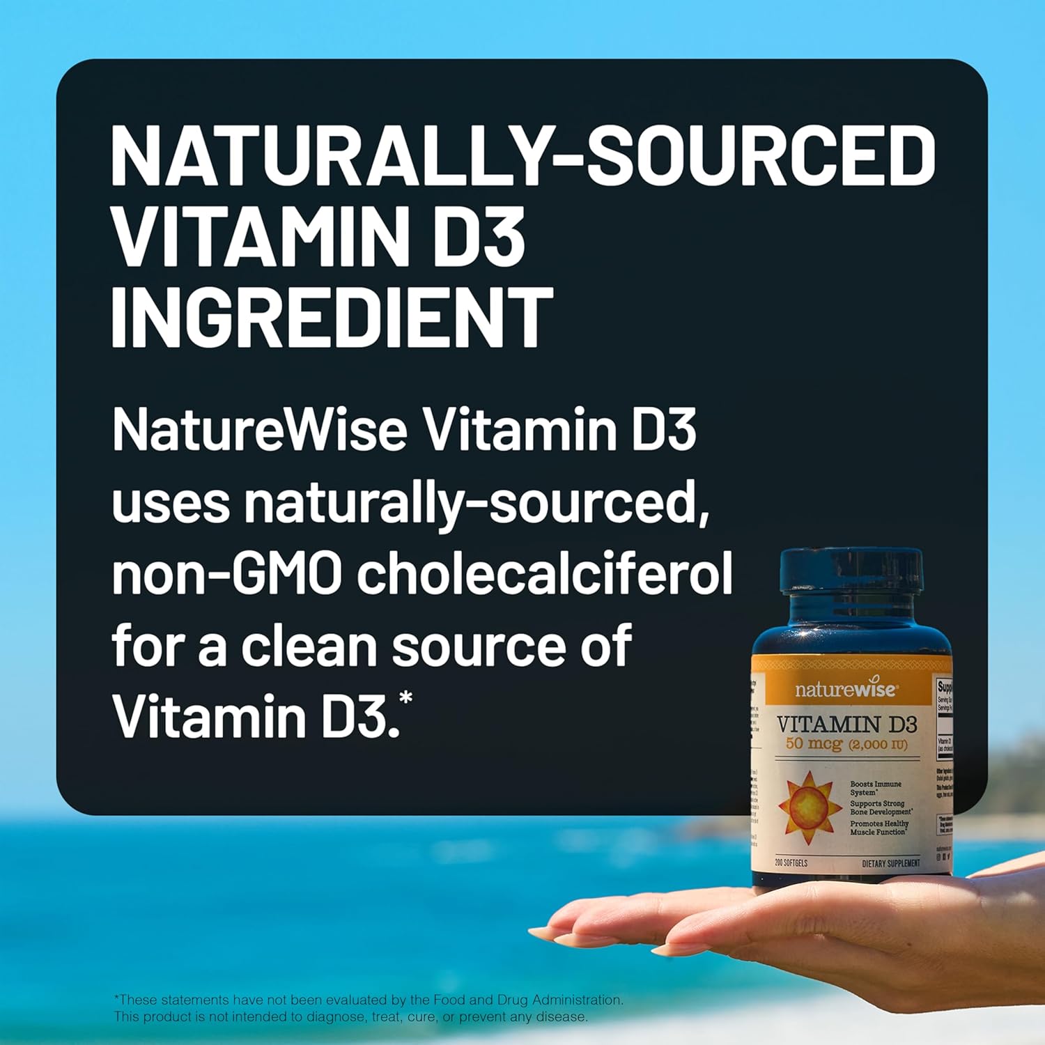 NatureWise Vitamin D3 2000iu (50 mcg) 1-Year Supply for Immune Support, Healthy Muscle Function, and Bone Health - Non-GMO, Gluten Free in Organic Extra Virgin Olive Oil, (Mini Softgel), 360 Count - Image 4