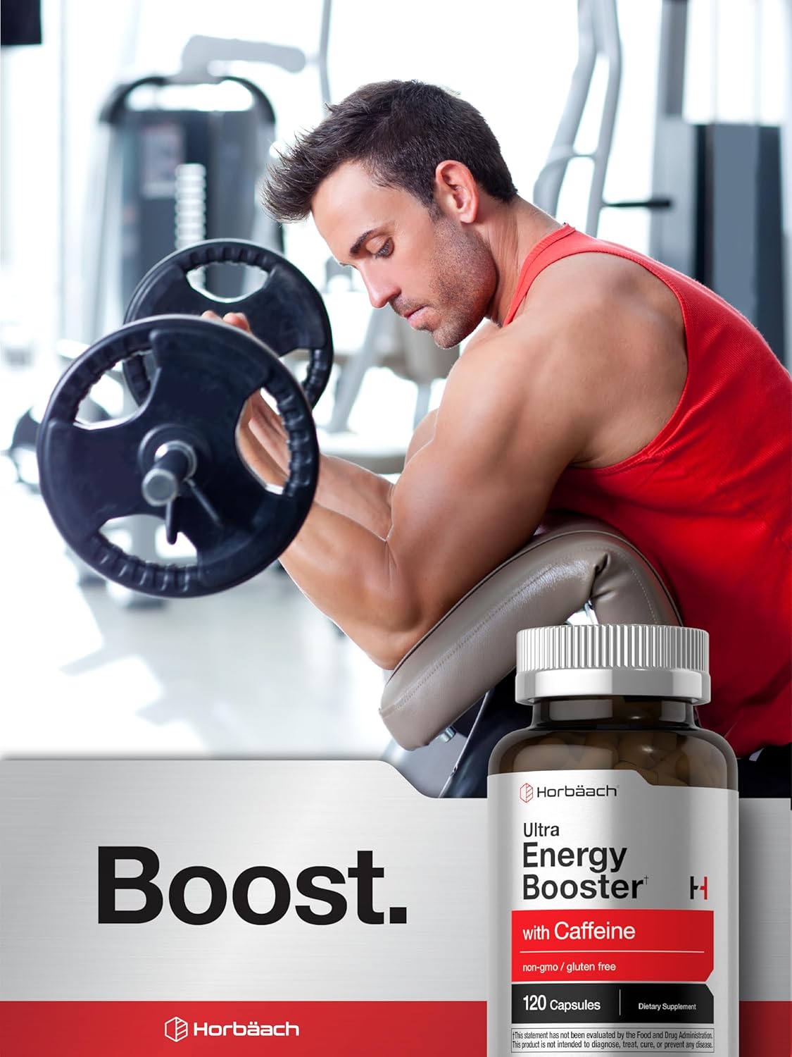 Horbäach Energy Supplement | 120 Capsules | with Caffeine, Ginseng & Vitamin B12 | Daily Energy Booster Pills | Non-GMO, Gluten Free - Image 6
