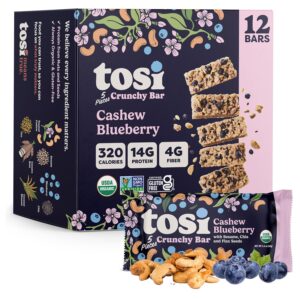 Tosi Meal Nut Bars, Cashew Blueberr...