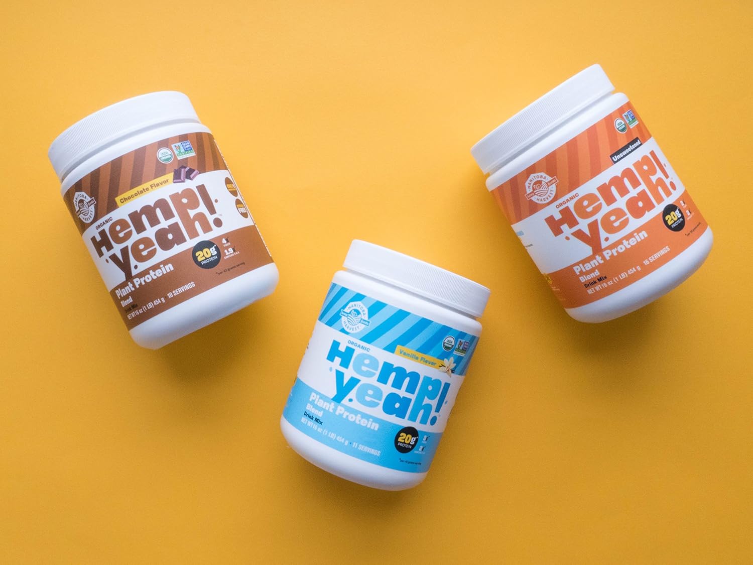 Manitoba Harvest Hemp Yeah Organic Plant-Based Protein Powder with 20g of Complete Plant, 4g of Fiber & 1.9g Omegas 3&6, Non-GMO, Vegan, Chocolate, 16 Oz, Packaging May Vary - Image 6