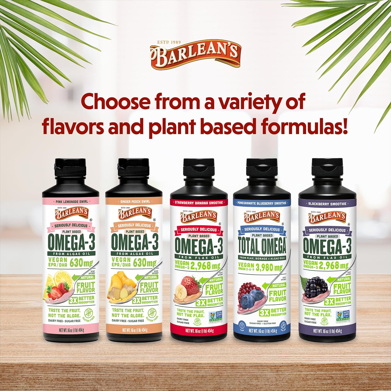 Barlean's Vegan Omega 3 6 9 Flaxseed Oil Liquid Supplement, Strawberry Banana Smoothie, Flax Seeds Oil with 2,968 mg ALA Fatty Acid, Non-GMO and Gluten Free, 16 oz - Image 7