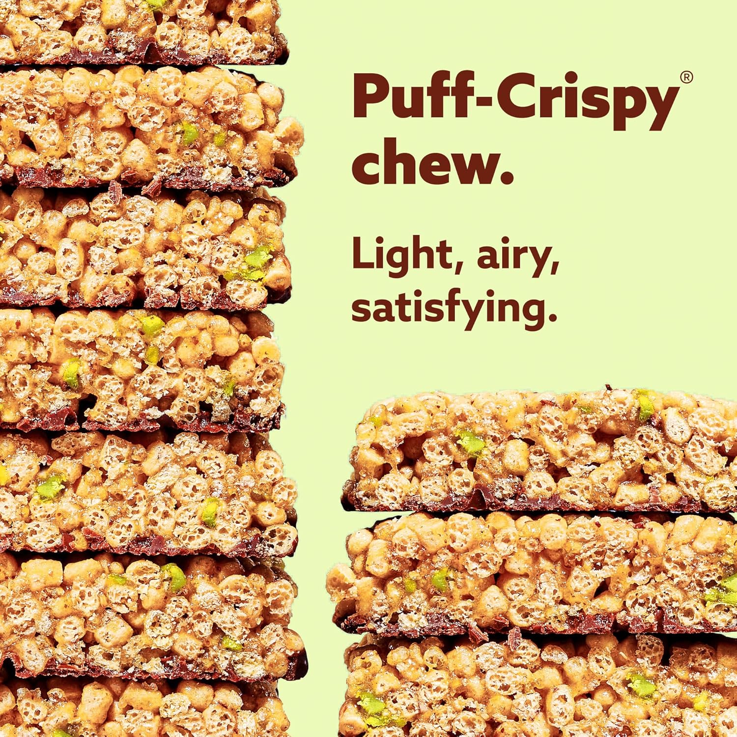 Mezcla Puff-Crispy Plant Based Protein Bars - Variety Pack - Healthy Snacks for Adults & Kids - Granola Bars for School, Travel, & Office Snacks - Gluten Free, Vegan, Non GMO, 10g Protein - 8 Count - Image 6