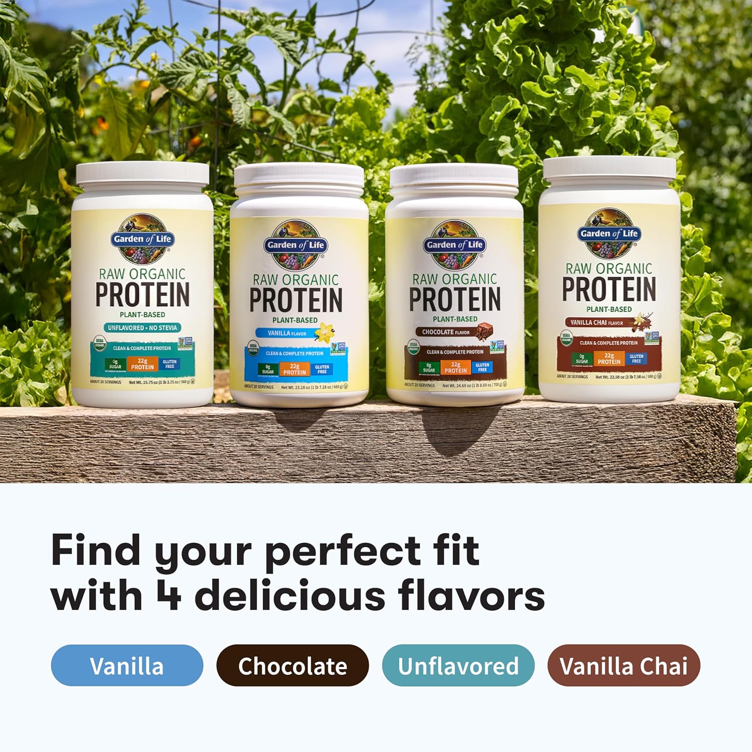 Garden of Life Protein Powder, Vegan Protein Powder, BCAA, Probiotics & Digestive Enzymes, Gluten & Lactose Free, Vanilla, 1.5 LB - Image 6