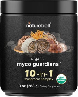NatureBell Organic Mushroom Powder,...