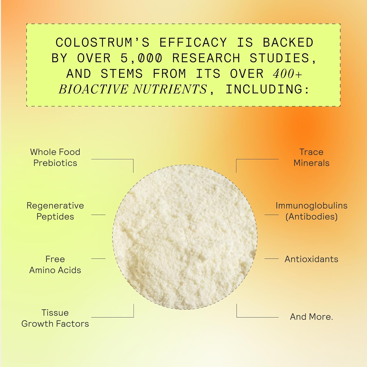 ARMRA Colostrum Powder | Blood Orange | Gut Health & Bloating | Skin & Hair | Immunity | Keto, Gluten & Fat-Free | 90 Servings - Image 4