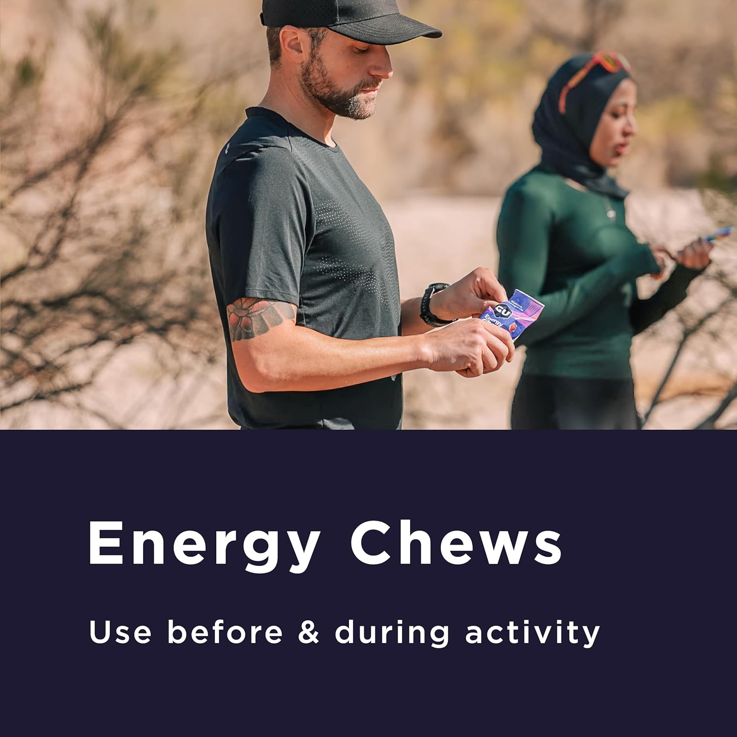 GU Energy Chews, Strawberry Energy Gummies with Electrolytes, Vegan, Gluten-Free, Kosher, 20 mg of Caffeine, and Dairy-Free On-the-Go Energy for Any Workout, 12 Bags (24 Servings Total) - Image 5