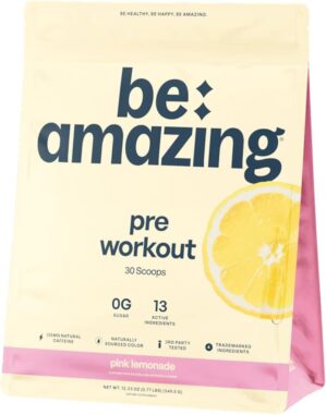 BE AMAZING Pre Workout Powder, Vega...