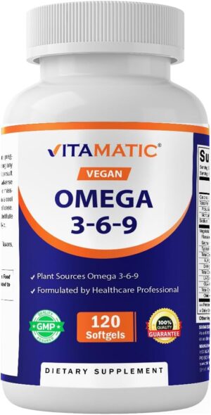 Vitamatic Vegan Omega 3-6-9 Complex...