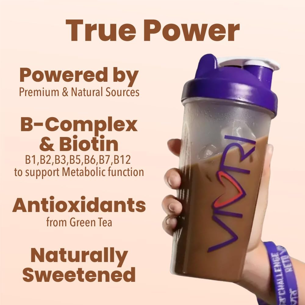 VIVRI PowerMe! Energy Boost Formula | Caffe Latte Flavor | Coffee Alternative | Made with Natural Green Tea, Guarana, Yerba Mate & B Complex | 30 Servings - Image 2