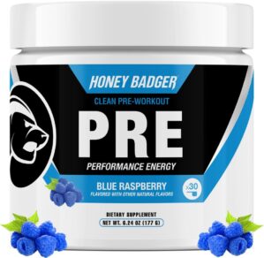 Honey Badger Pre Workout Powder, Ke...