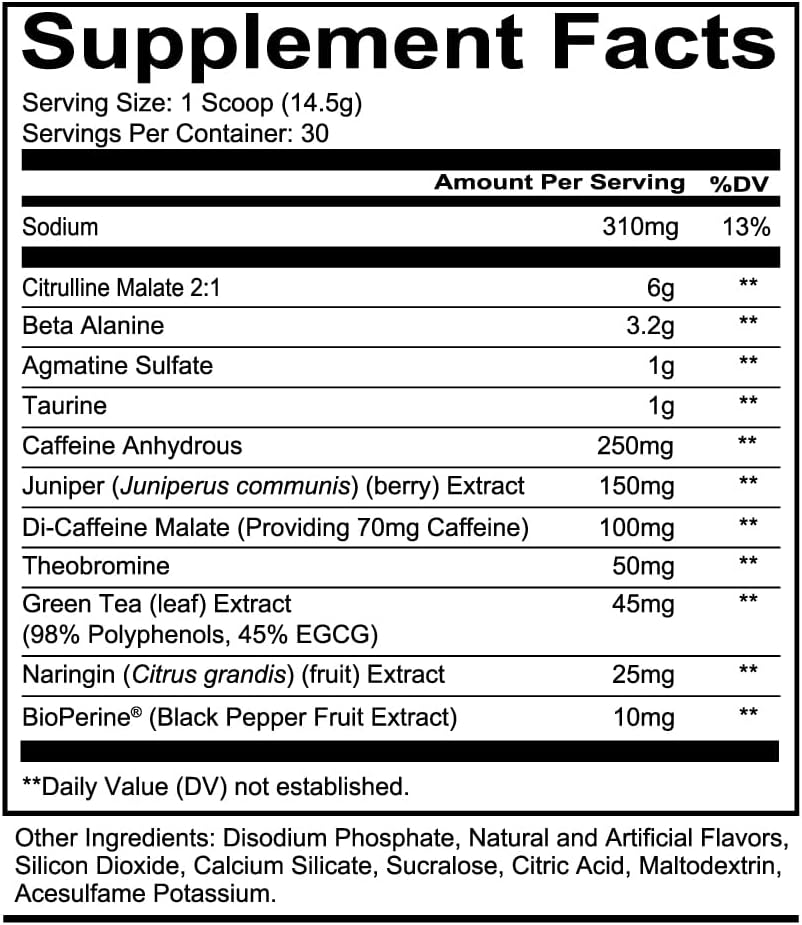 REDCON1 Total War Pre Workout - Beta Alanine + Citrulline Malate Keto Friendly Preworkout for Men & Women with 320mg of Caffeine - Fast Acting -Blue Lemonade (30 Servings) - Image 2