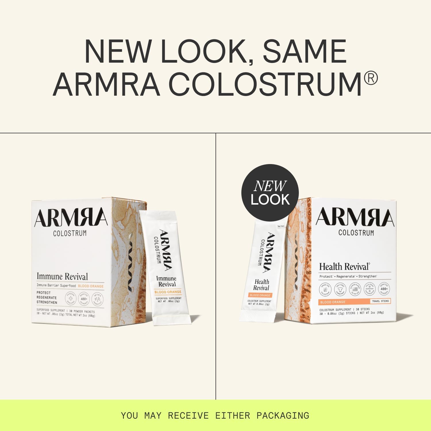 ARMRA Colostrum™ Powder | Blood Orange | Gut Health & Bloating | Skin & Hair | Immunity | Keto, Gluten & Fat-Free | 30 Servings - Image 2