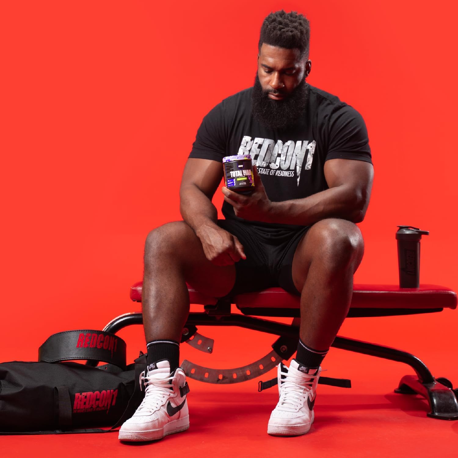 REDCON1 Total War Pre Workout - Beta Alanine + Citrulline Malate Keto Friendly Preworkout for Men & Women with 320mg of Caffeine - Fast Acting -Blue Lemonade (30 Servings) - Image 3