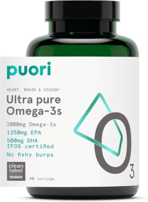 Puori Omega 3 Fish Oil Supplement &...