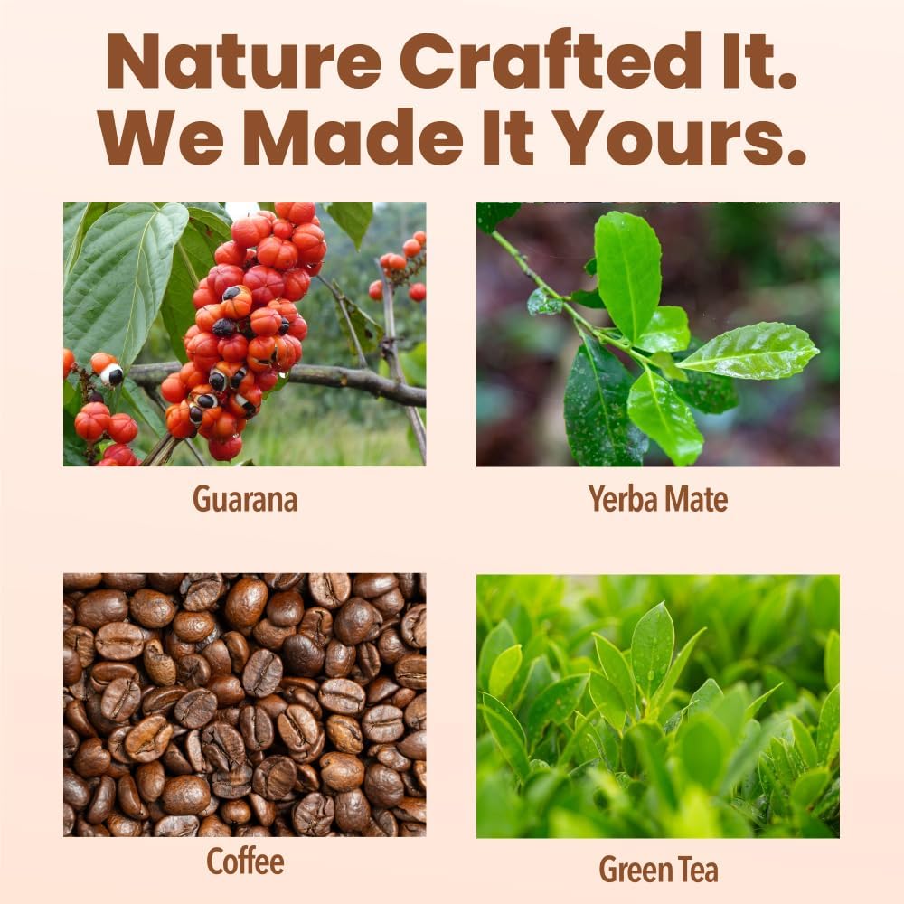VIVRI PowerMe! Energy Boost Formula | Caffe Latte Flavor | Coffee Alternative | Made with Natural Green Tea, Guarana, Yerba Mate & B Complex | 30 Servings - Image 6