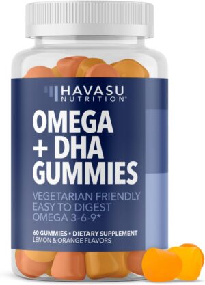 Omega 3 6 9 + DHA Gummies for Adult...