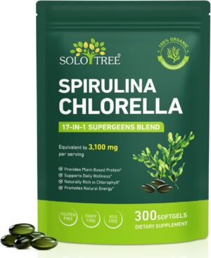 Organic Spirulina Chlorella Capsule...