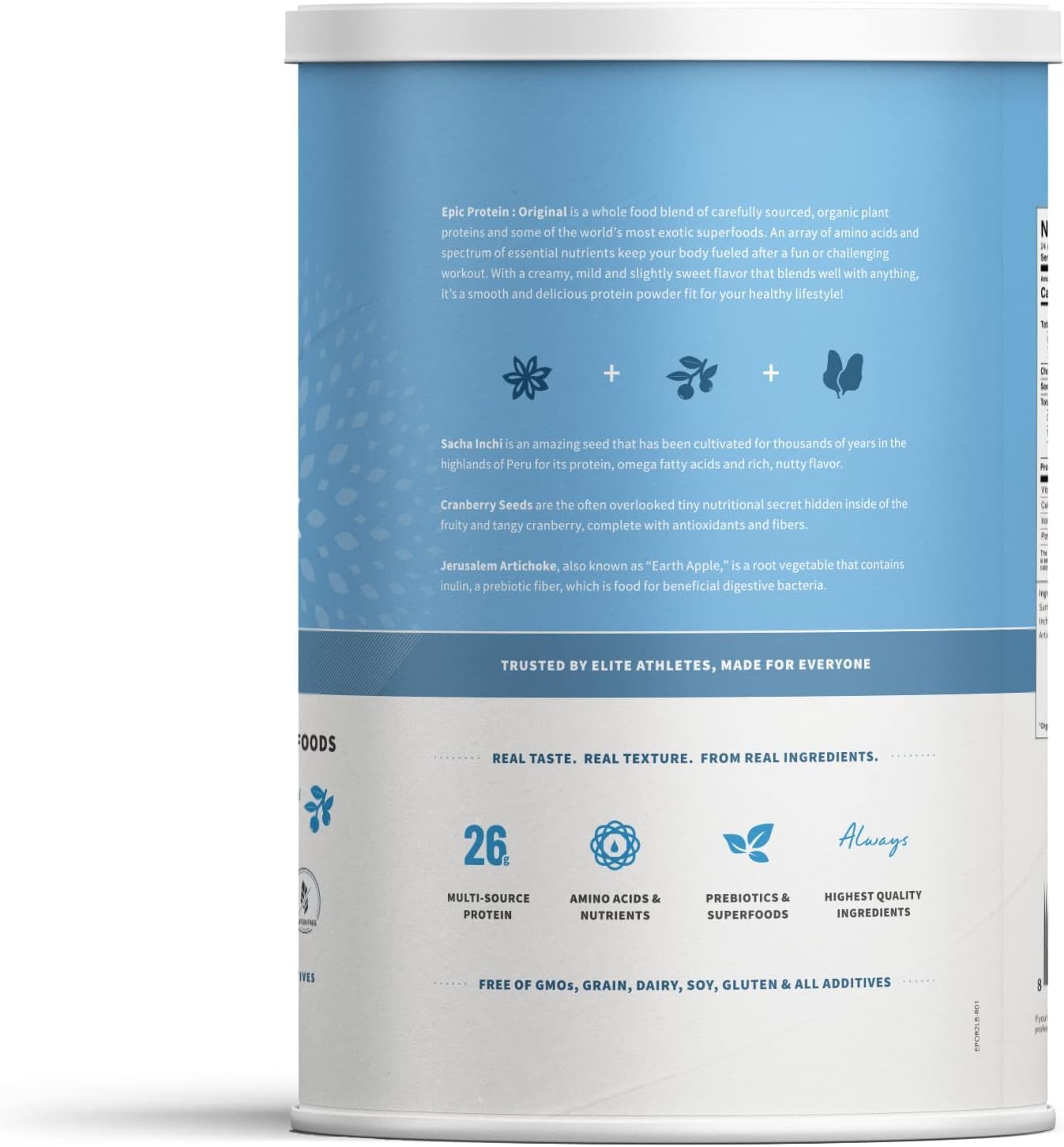 Sprout Living Plant Based Protein & Superfoods Powder, Original, Unflavored | Organic Protein Powder, Vegan, Non Dairy, Non-GMO, Gluten Free, Sugar Free, Perfect Keto Drink Mix (2 lb) - Image 4