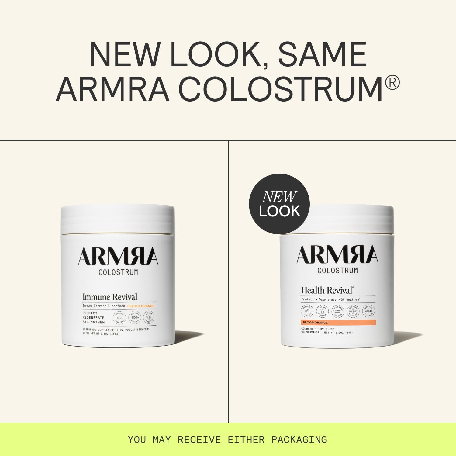 ARMRA Colostrum Powder | Blood Orange | Gut Health & Bloating | Skin & Hair | Immunity | Keto, Gluten & Fat-Free | 90 Servings - Image 2