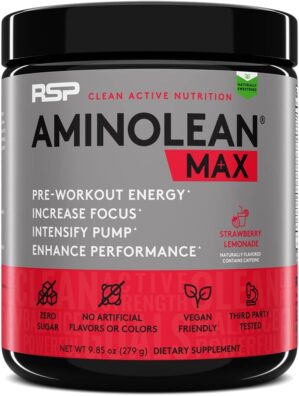 AminoLean MAX Natural Pre Workout &...
