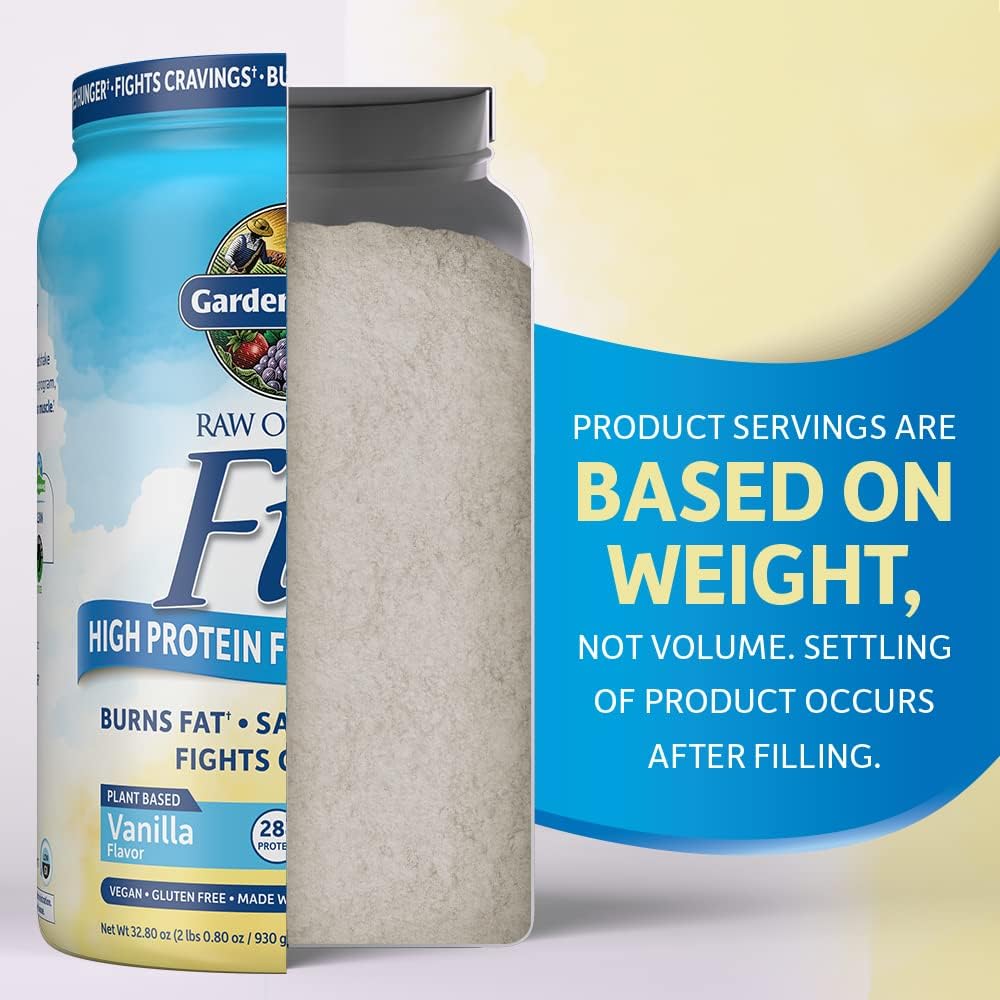 Garden of Life Raw Organic Fit Vanilla Flavor Vegan Protein Powder – 28g Plant Based Powder for Weight Management, Raw Protein, Probiotics & Fiber, Non-GMO, Gluten-Free, Vegan, 20 Servings - Image 5