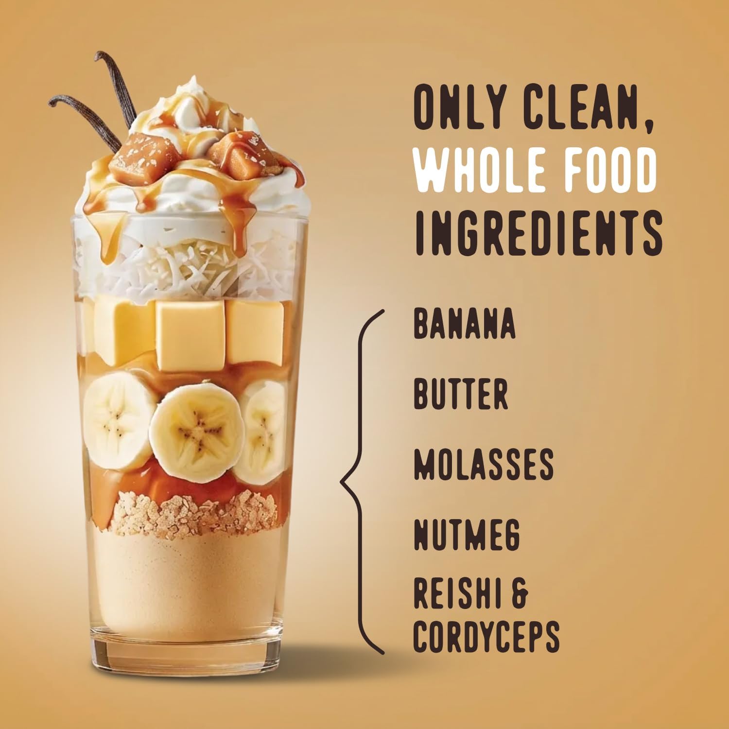 FlavCity All in One Protein Shake Powder, Salted Caramel - On the Go Meal Alternative + Collagen Peptides, Reishi & Cordyceps - Focus, Skin, Hair & Joint Support - 100% Grass Fed Whey, 20 Servings - Image 3
