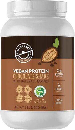 Stellar Labs Vegan Protein Powder w...