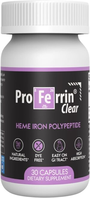 Proferrin Clear 30ct | US Made heme...