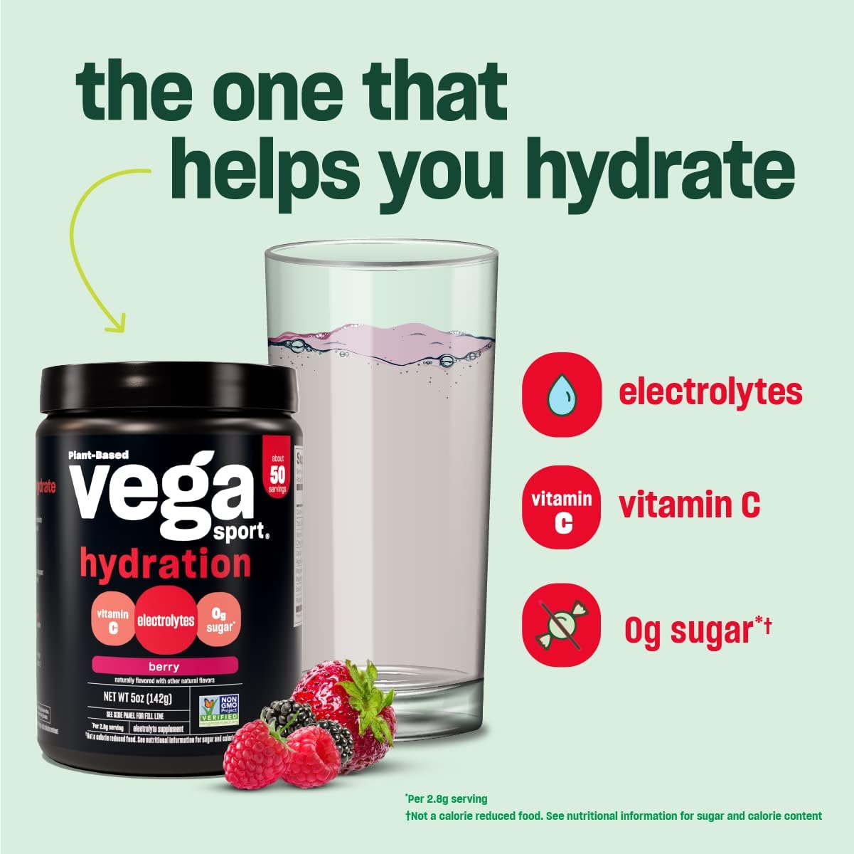 Vega Sport Hydration Electrolyte Powder, Lemonade - Post Workout Recovery Drink for Women and Men, Vitamin C, Vegan, Keto, Sugar Free, Dairy Free, Gluten Free, Non GMO, 4.9 oz - Image 5