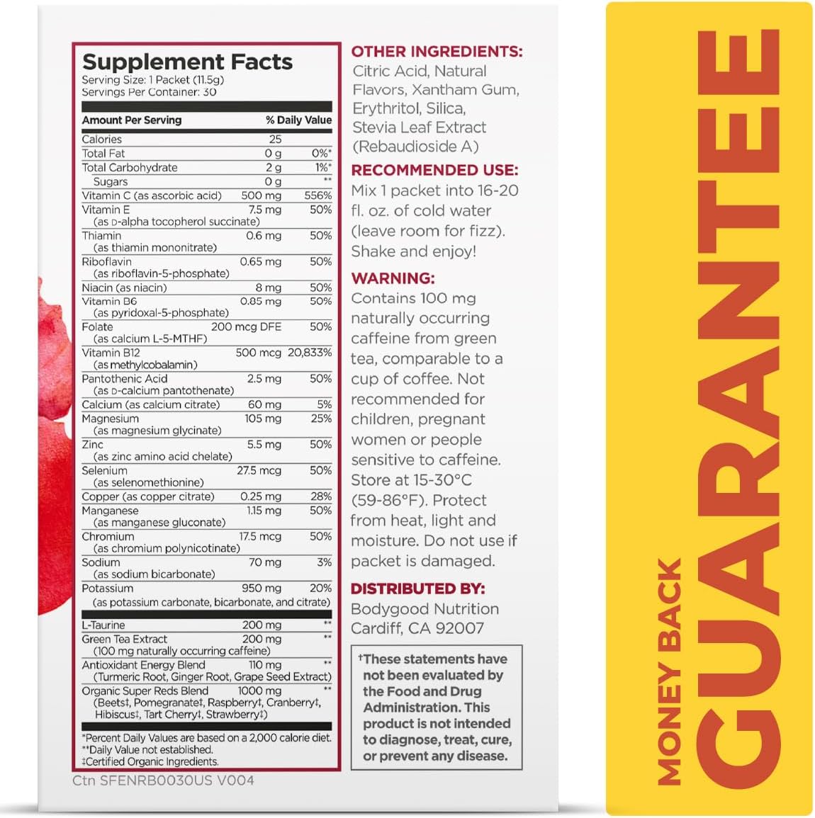 Pureboost Sugar-Free Superfoods Clean Energy Booster, Red Burst 30 Count, Refreshing Energy Drink Mix with 7 Organic Red Superfoods; Beet, Hibiscus, Pomegranate and Vitamins, No Sucralose - Image 6