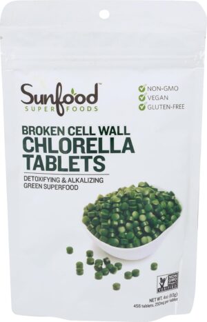 Sunfood Superfoods Chlorella Tablet...