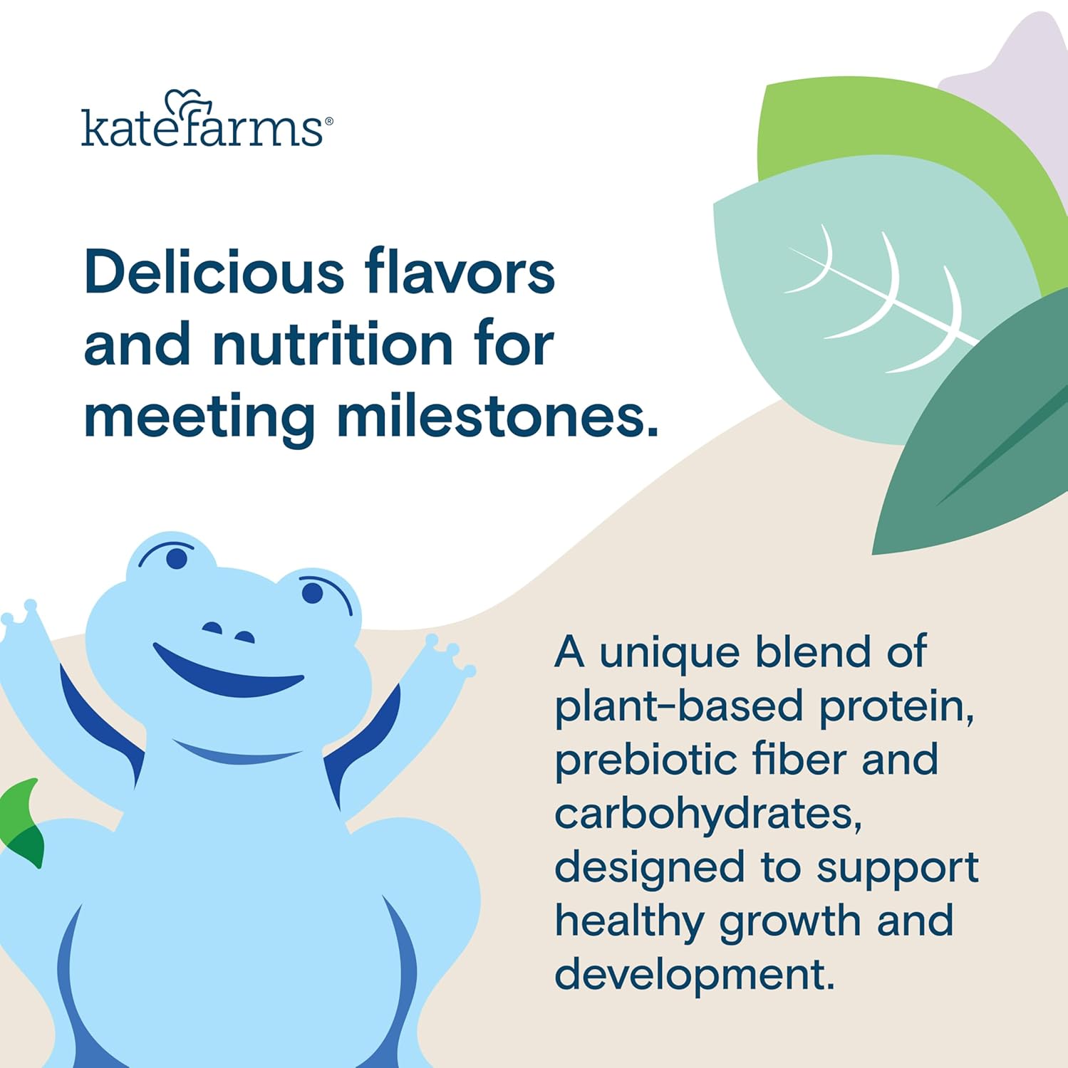 KATE FARMS Organic Plant Based Pediatric 1.2 Sole Source Vanilla Nutrition Shake,12g of protein,27 Vitamins and Minerals,Meal Replacement Drink for Kids,Non-GMO,8.45 Fl oz,(Pack of 24) - Image 3
