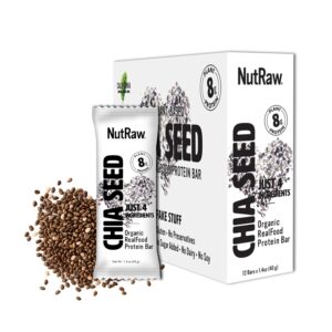 NutRaw Organic Chia Seed Bar, 12 Pa...