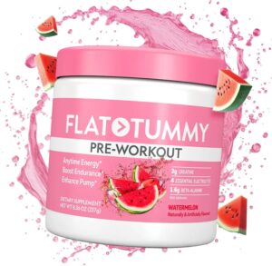Flat Tummy Pre Workout Powder for W...