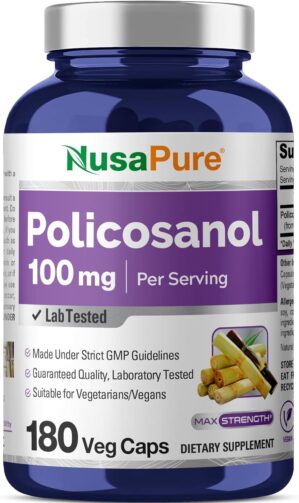 NusaPure Policosanol 100mg 180 Vegg...