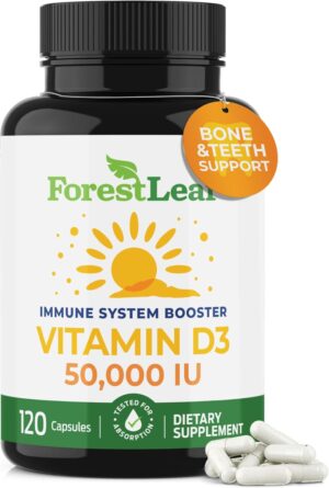 ForestLeaf Vitamin D3 50,000 IU | V...