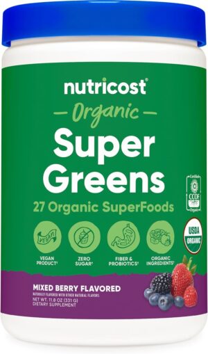 Nutricost Organic Super Greens Powd...