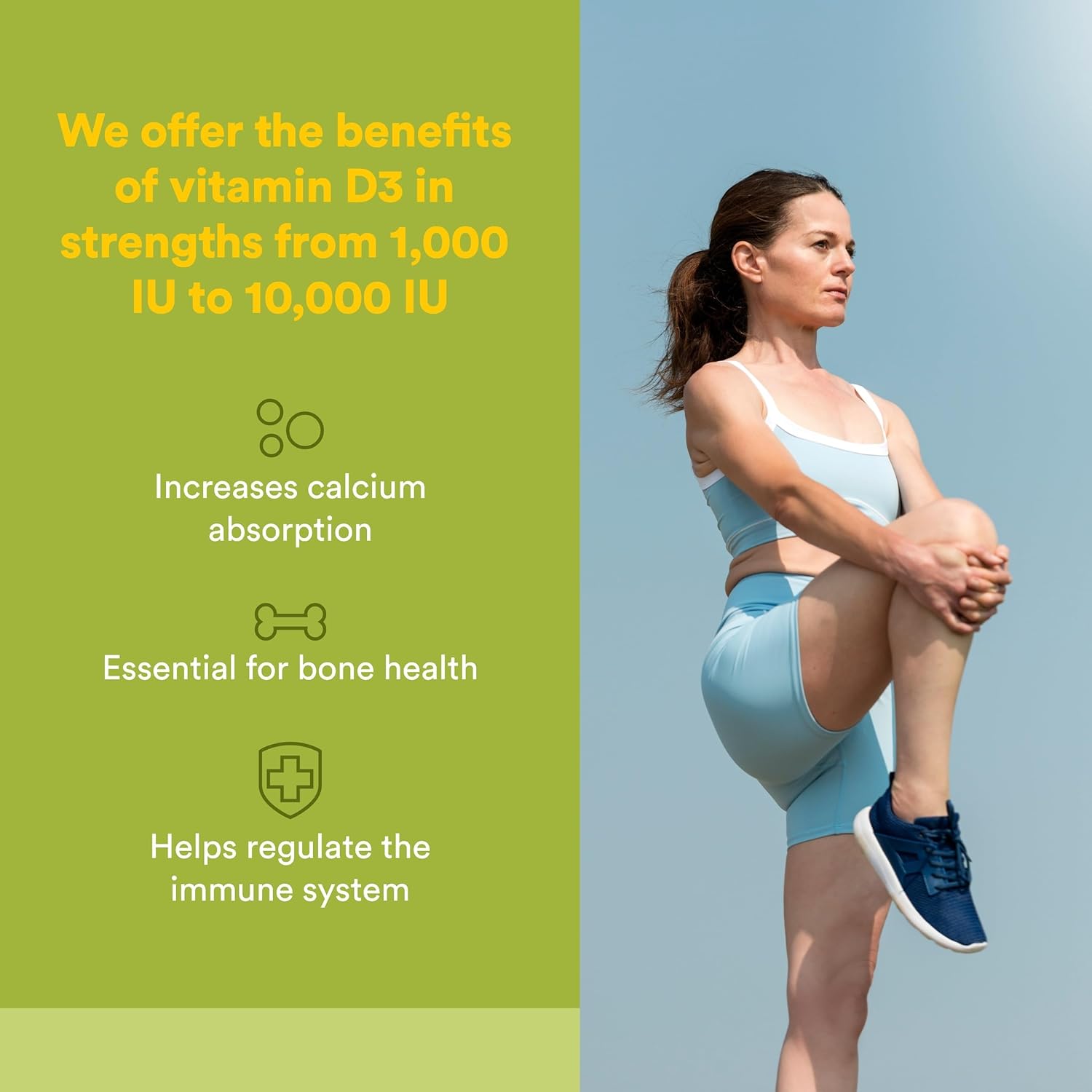 Natural Factors Whole Earth & Sea Vitamin D3 - Dietary Supplement Supports Strong Bones & Joints - Aids Calcium Absorption - Vegan & Non-GMO - 90 Vegetarian Capsules (90 Servings) - Image 2