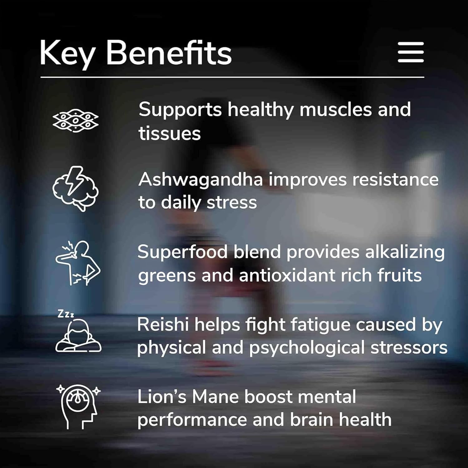 Plant Based Protein Powder w/Superfoods, Ashwagandha, Reishi, Lions Mane for Optimal Health | 18G of Organic Chocolate Vegan Protein, Gluten Free, Stevia Free, Sugar Free, 20 Servings - Image 3