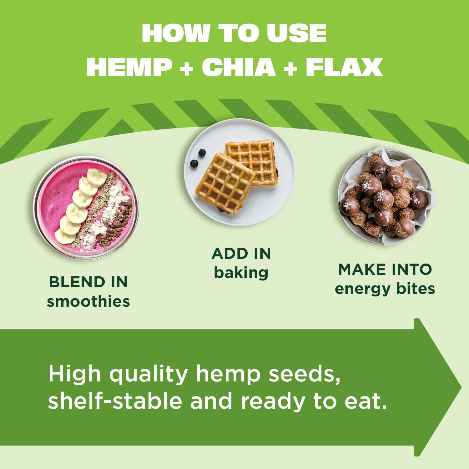 Manitoba Harvest Organic Hemp Plus Flax & Chia Seeds - 7oz - 8g Protein, 5g Fiber and 10g Omega 3 & 6 per 30g Serving - Nutrient-Dense, 3-in-1 Super Seeds Mixture - Vegan, Non-GMO Project Verified - Image 4