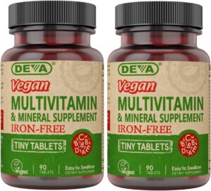 DEVA Vegan Iron-Free Multivitamin &...