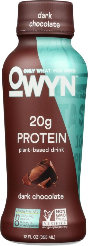 OWYN Dark Chocolate Plant Based Pro...