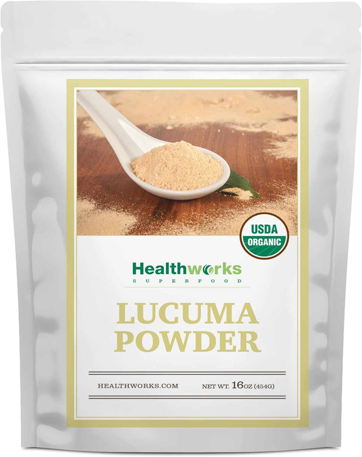 Healthworks Superfoods Lucuma Powder Organic - 16 Oz / 1 Lb - Raw, All-Natural & Certified Organic - Keto, Vegan & Non-GMO - Peruvian Origin - Antioxidant Superfood